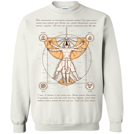 Vitruvian Aang (1) Crewneck Sweatshirt