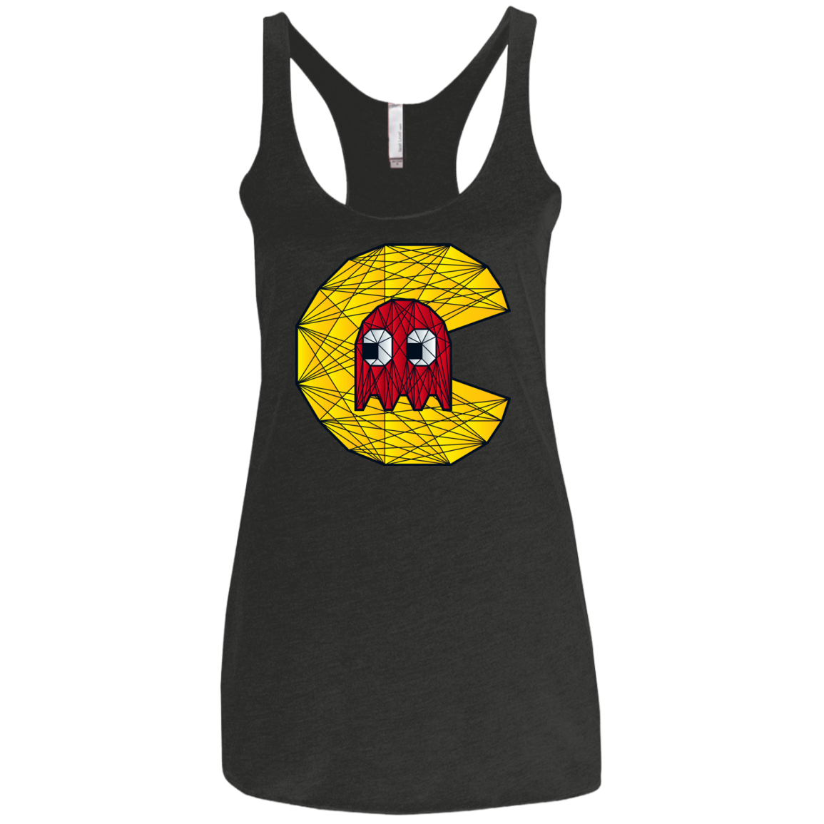 Poly Pac Man Women's Triblend Racerback Tank