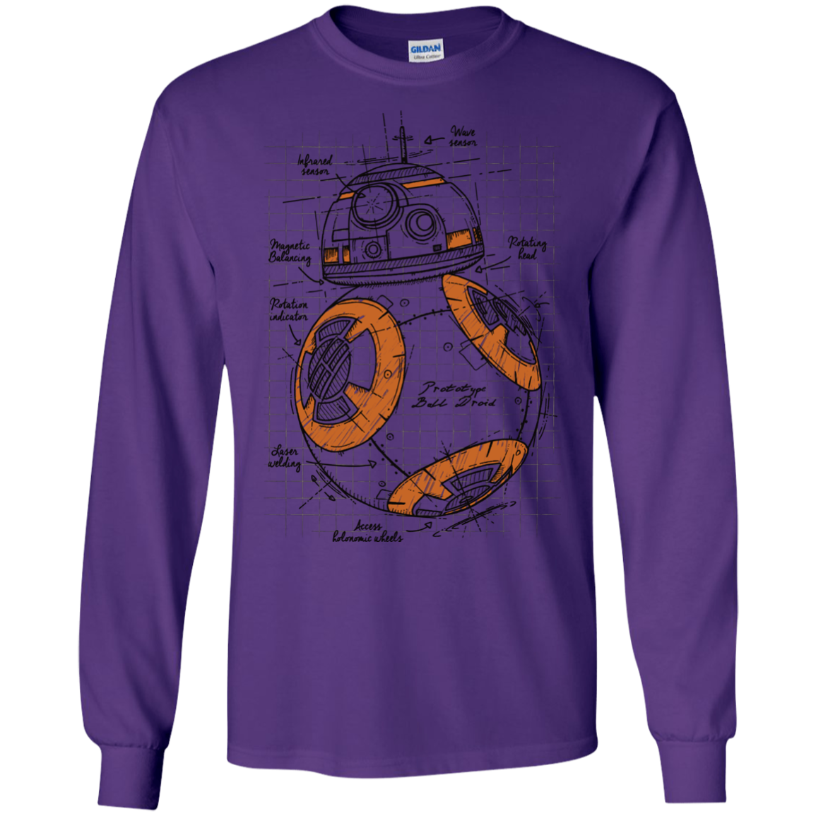 BB-8 Plan Men's Long Sleeve T-Shirt