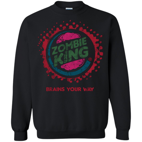 Zombie King Crewneck Sweatshirt