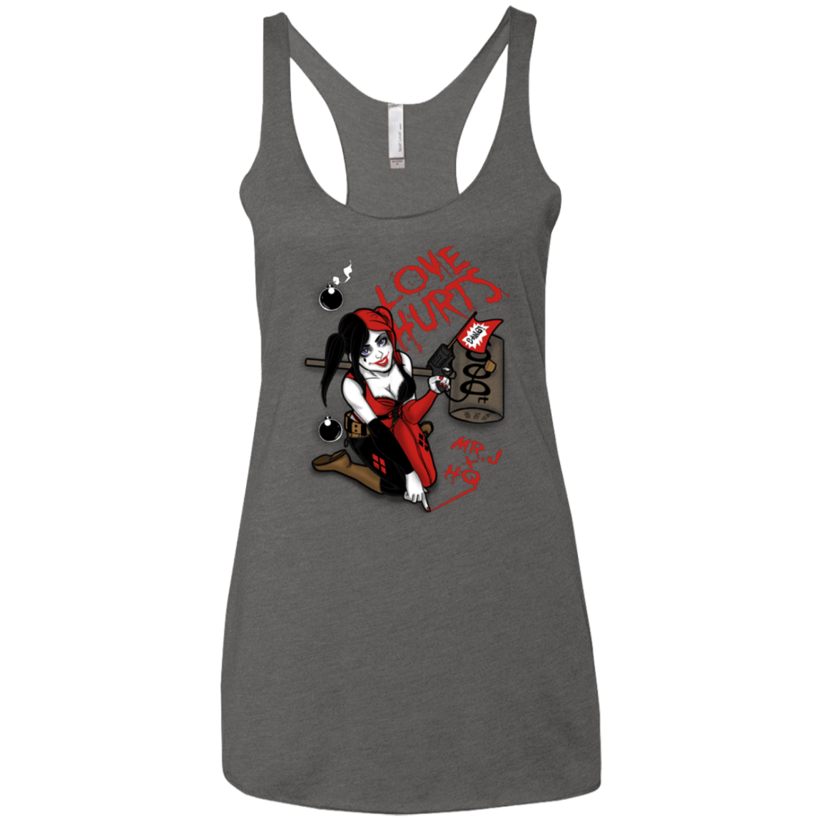 Love Hurts Women's Triblend Racerback Tank