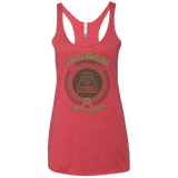 Earthbending university Women's Triblend Racerback Tank
