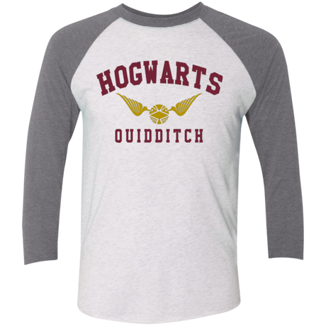 Hogwarts Quidditch Triblend 3/4 Sleeve