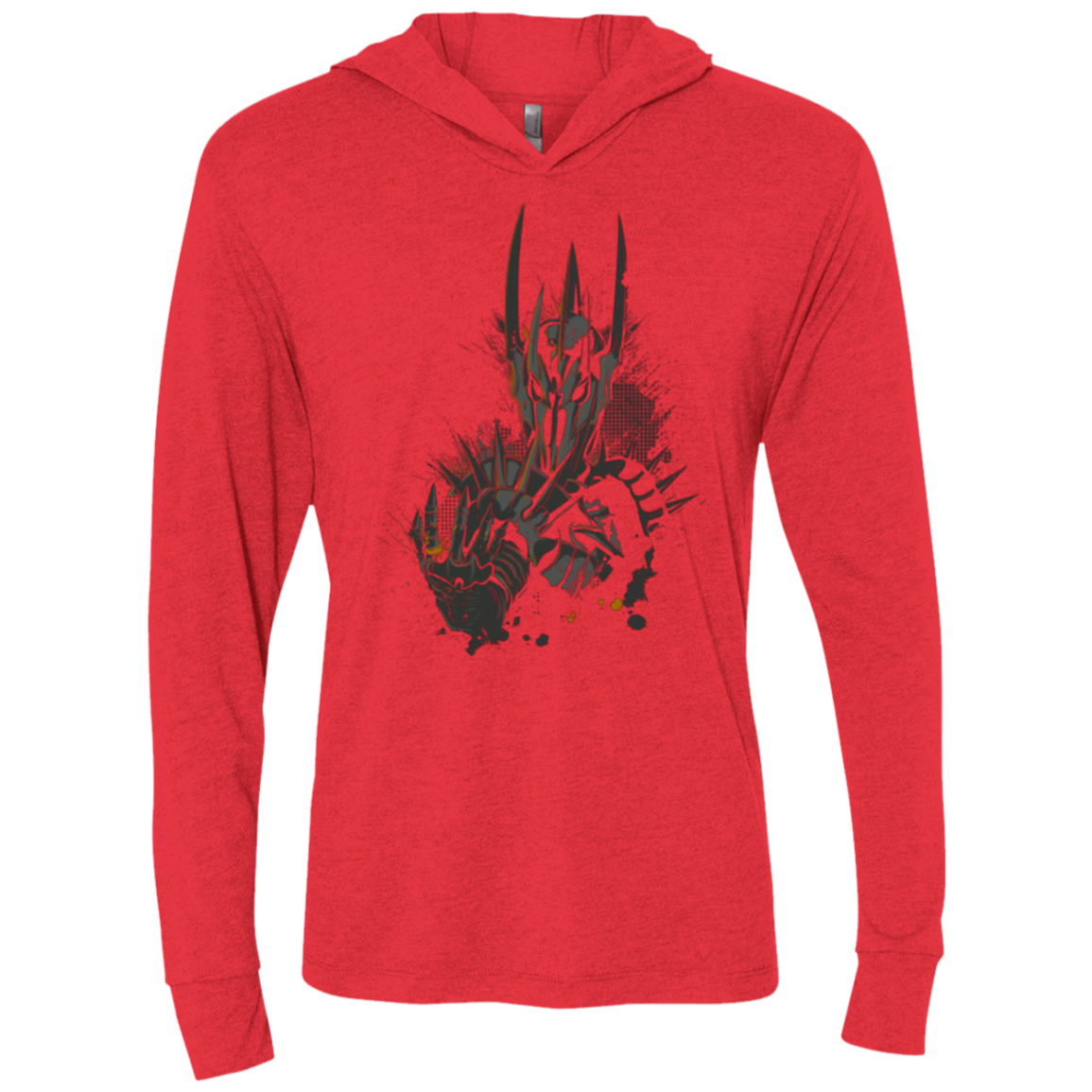 Darklord Triblend Long Sleeve Hoodie Tee