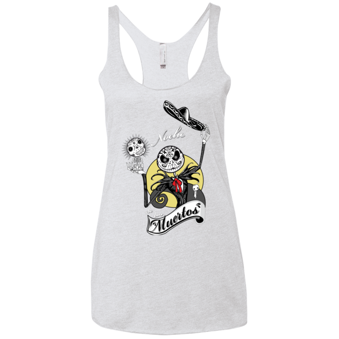 Noche de los Muertos Women's Triblend Racerback Tank