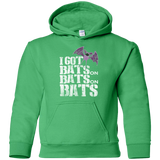 Bats on Bats on Bats Youth Hoodie