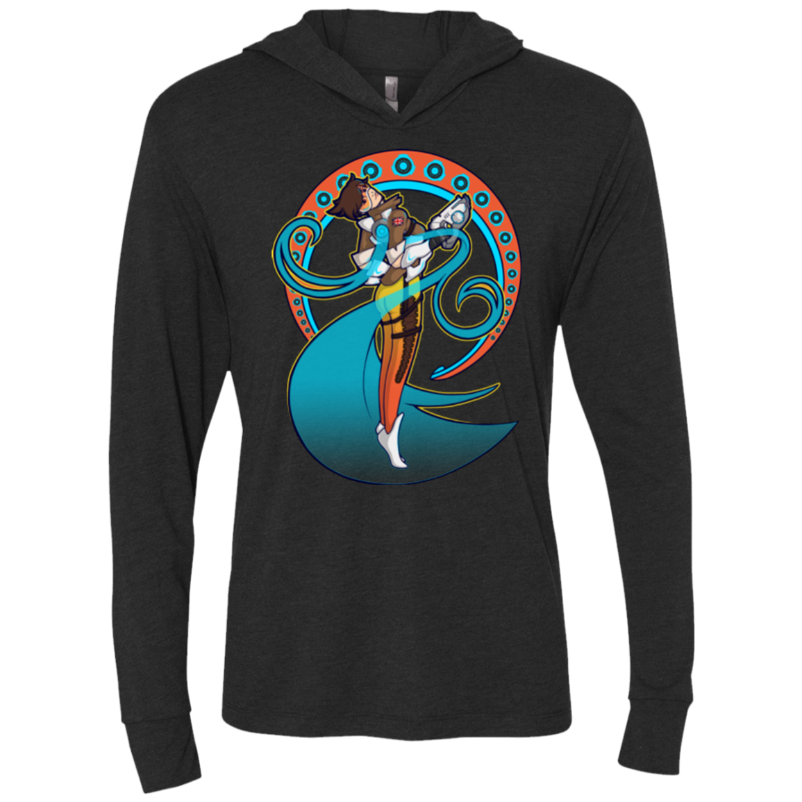 Tracer Nouveau Triblend Long Sleeve Hoodie Tee