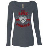 True Love Forever Assasin Women's Triblend Long Sleeve Shirt