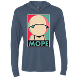 Mope Around Triblend Long Sleeve Hoodie Tee