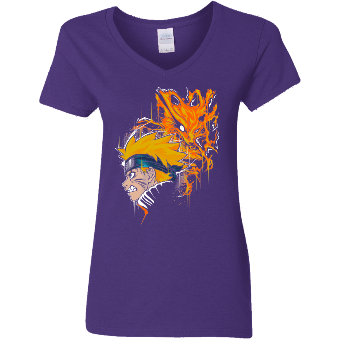 Demon Fox Women's V-Neck T-Shirt