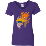 Demon Fox Women's V-Neck T-Shirt