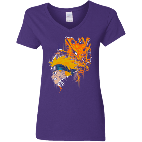 Demon Fox Women's V-Neck T-Shirt