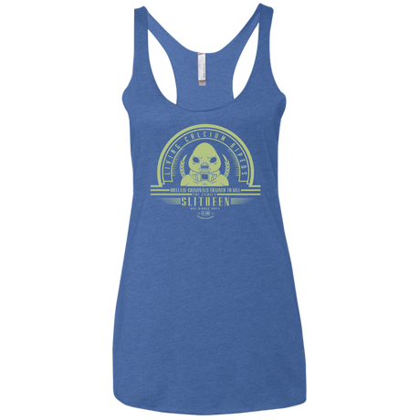 Who Villains Slitheen Women's Triblend Racerback Tank