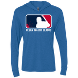 Negan Mayor League Triblend Long Sleeve Hoodie Tee