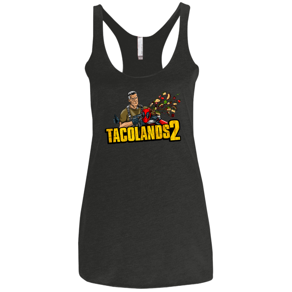 TACOLANDS 2 Women's Triblend Racerback Tank