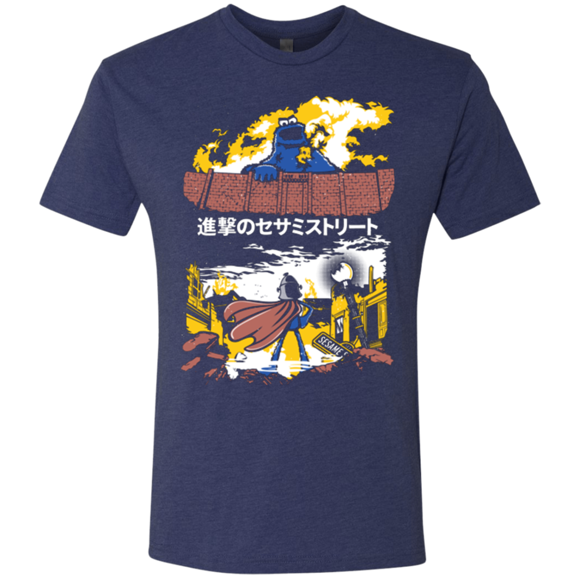 Attack on Sesame Street Men's Triblend T-Shirt