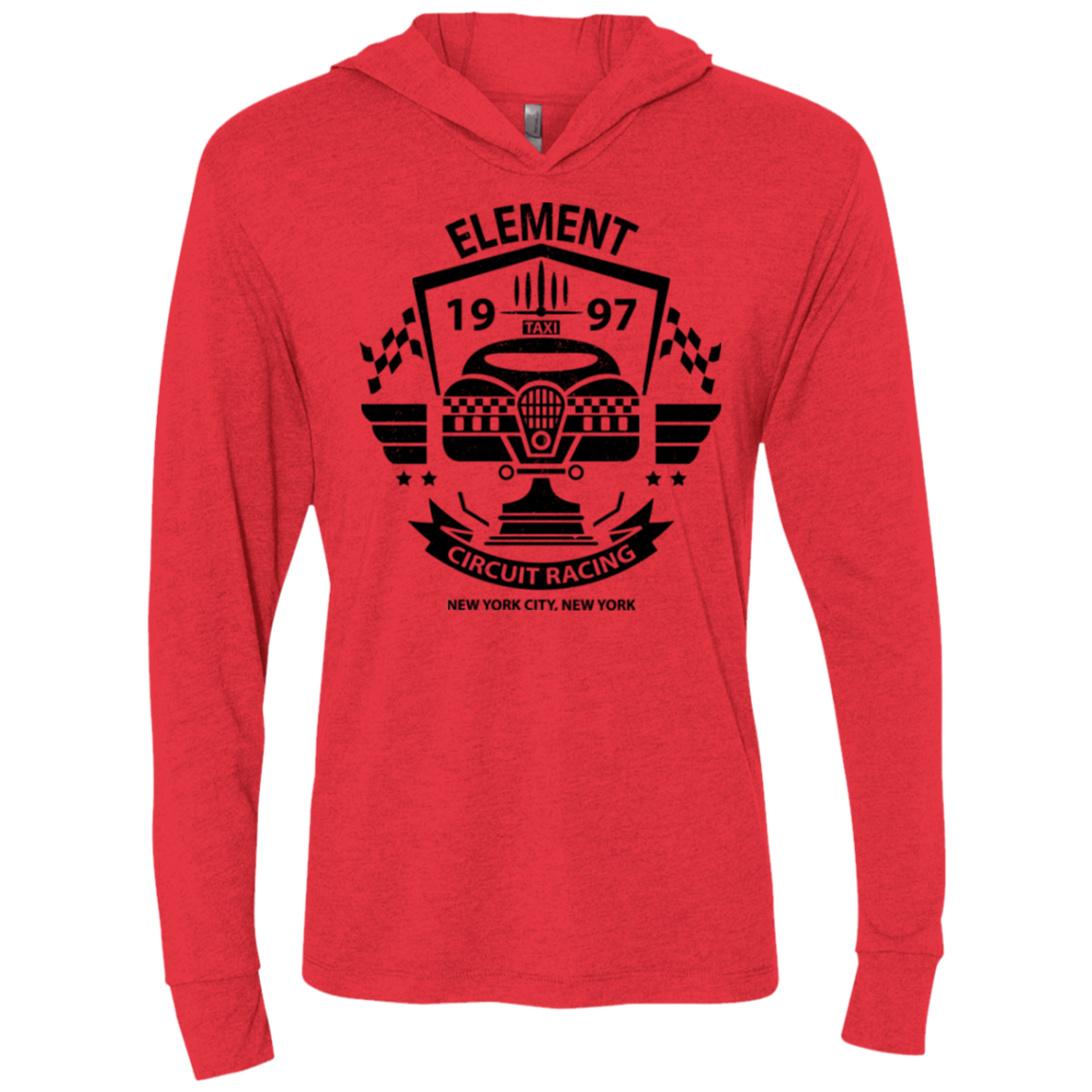 Element Circuit Triblend Long Sleeve Hoodie Tee