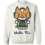 Hello Fox Crewneck Sweatshirt