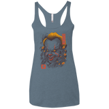 Oni Clown Mask Women's Triblend Racerback Tank