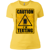 Caution I'm Texting Women's Premium T-Shirt