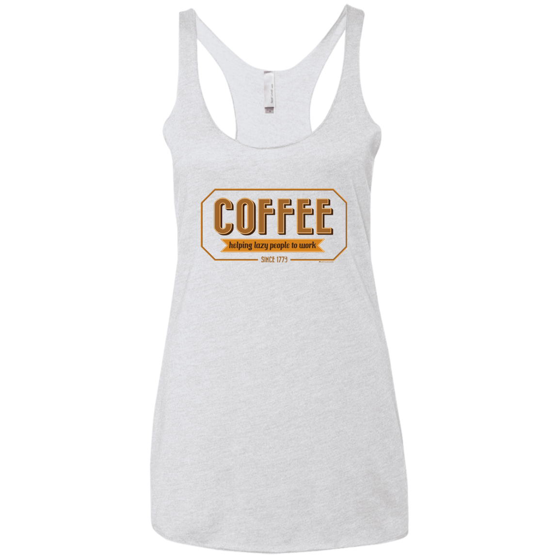 Coffee For Lazy People Women's Triblend Racerback Tank