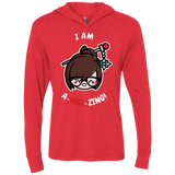 I Am A Mei Zing Triblend Long Sleeve Hoodie Tee
