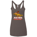 Man Child Women's Triblend Racerback Tank