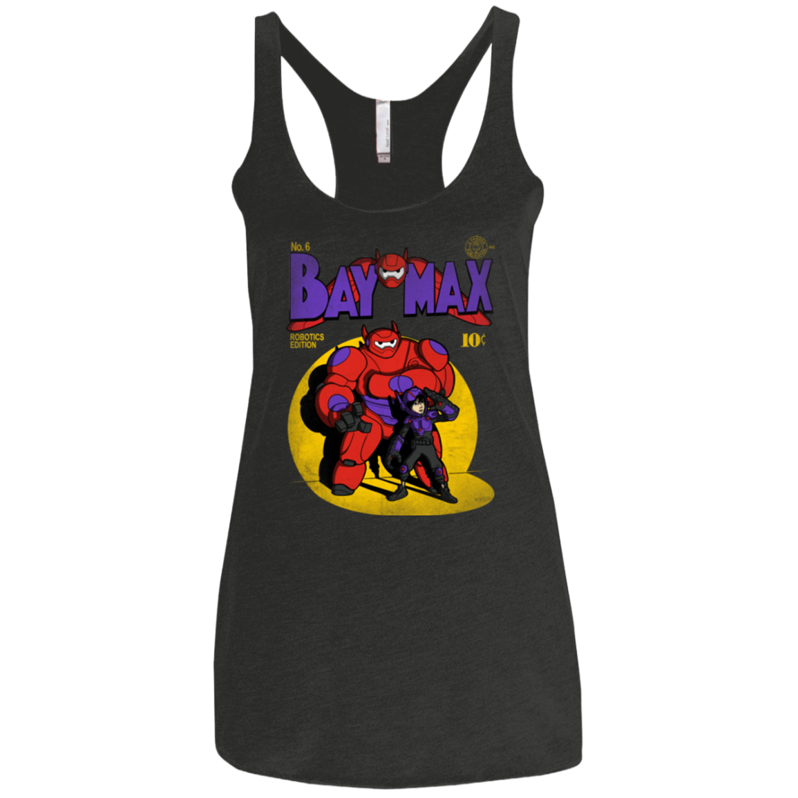 Baymax Number 9 Women's Triblend Racerback Tank