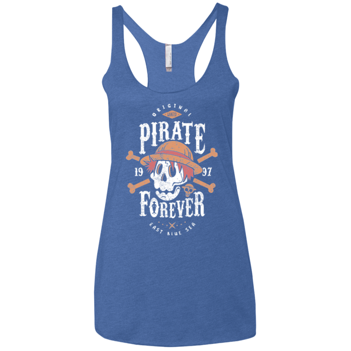 Wanted Pirate Forever Women's Triblend Racerback Tank