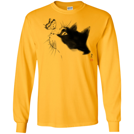 Curious Cat Men's Long Sleeve T-Shirt