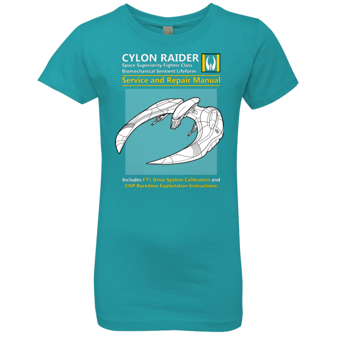 CYLON RAIDER SERVICE & REPAIR MANUAL Girls Premium T-Shirt