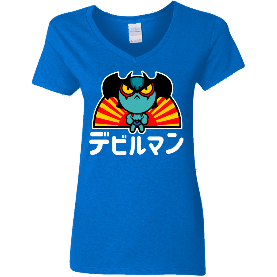 ChibiDebiruman Women's V-Neck T-Shirt