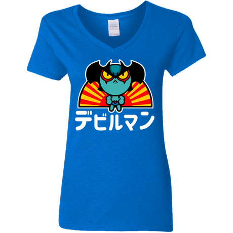 ChibiDebiruman Women's V-Neck T-Shirt