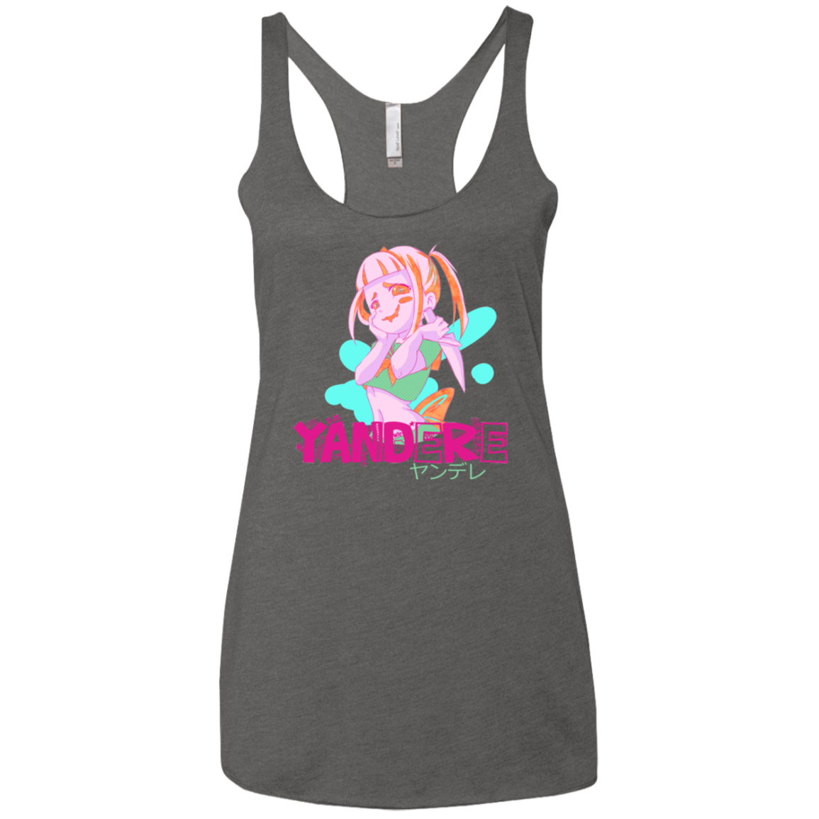 Yandere Women's Triblend Racerback Tank