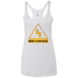 MIND YOUR HEAD Women's Triblend Racerback Tank