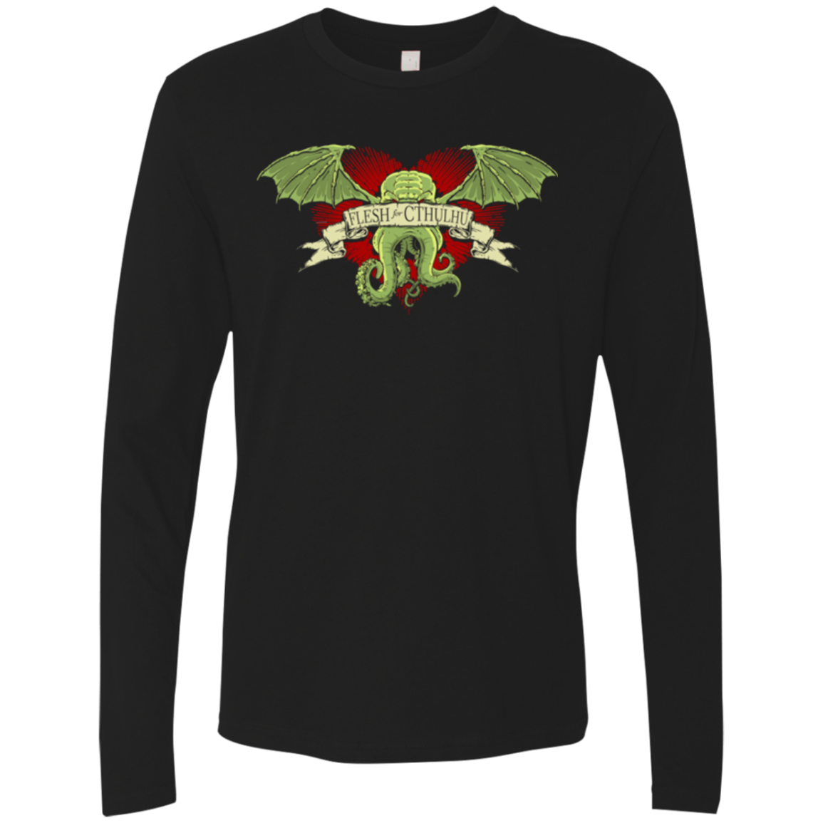 Flesh For Cthulhu Men's Premium Long Sleeve