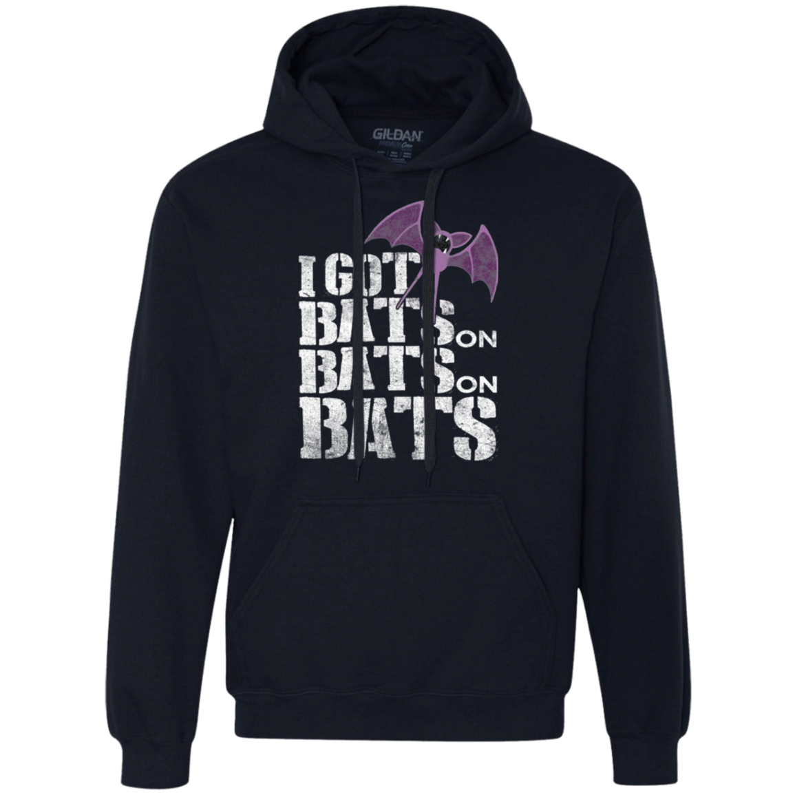 Bats on Bats on Bats Premium Fleece Hoodie