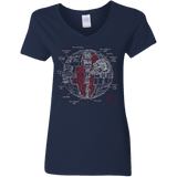 Death Star Plan Women's V-Neck T-Shirt