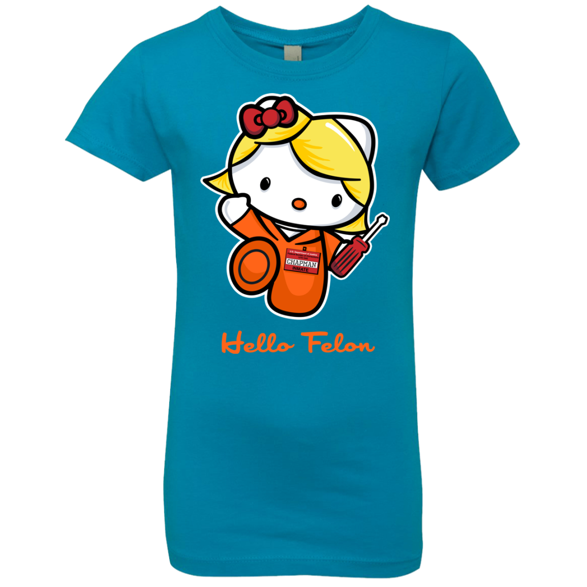 Orange is the New Cat Girls Premium T-Shirt