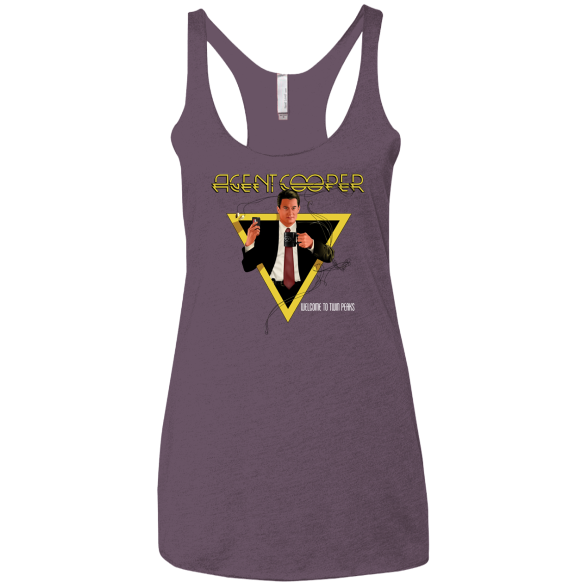 Agent Cooper Women's Triblend Racerback Tank