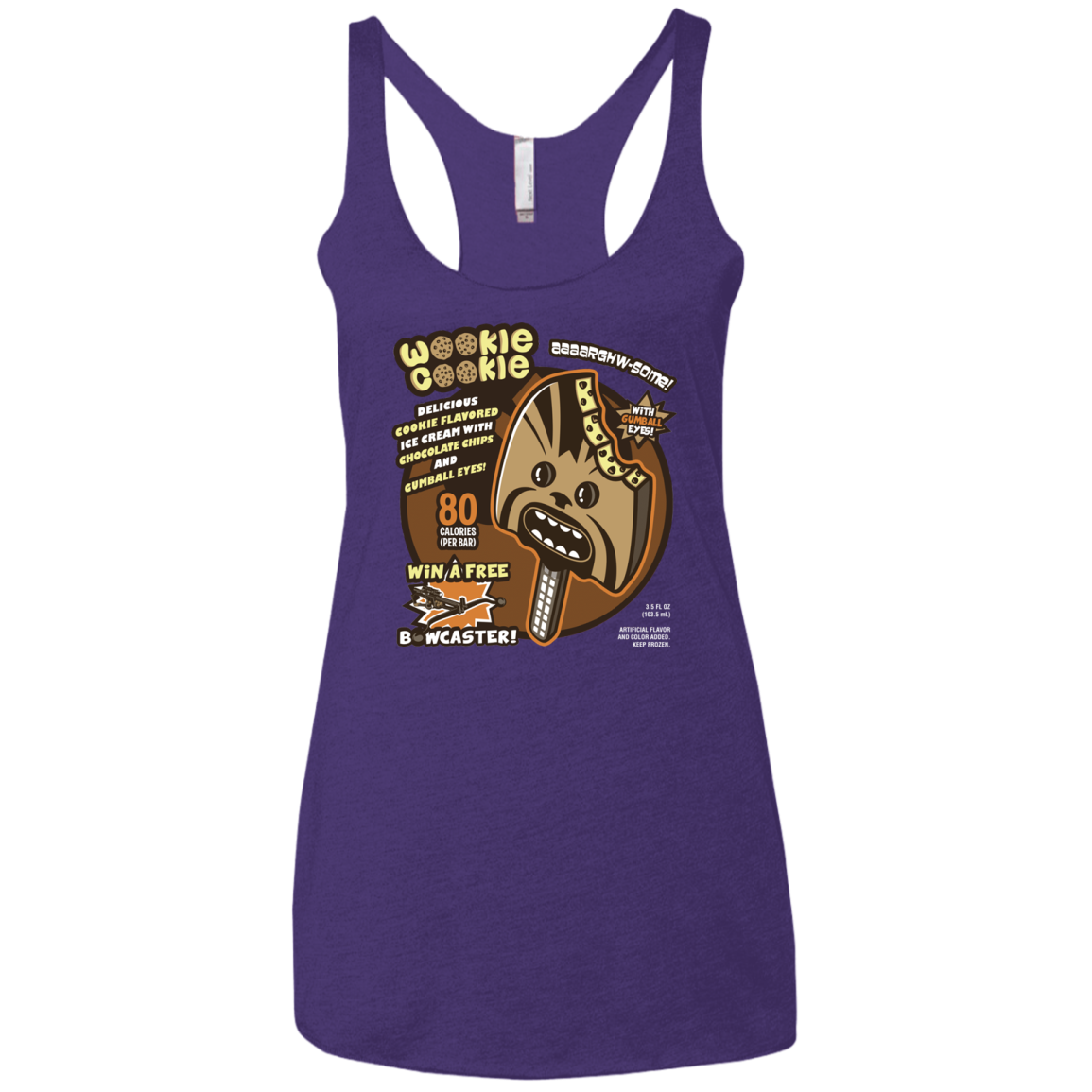 Wookie Cookie Women's Triblend Racerback Tank