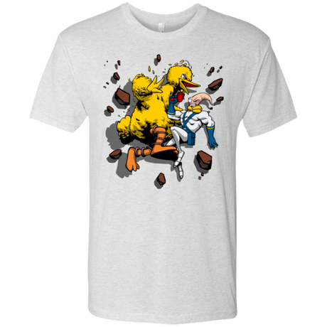 Big Bird and Worm Men's Triblend T-Shirt