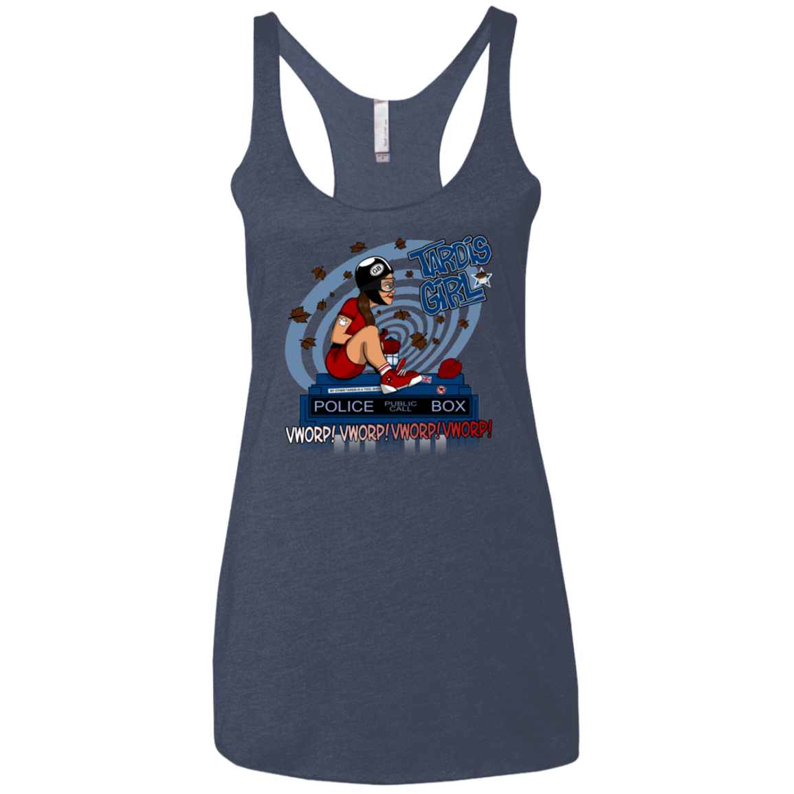 Tardis Girl Women's Triblend Racerback Tank