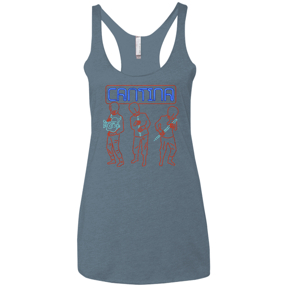 Cantina Bar Women's Triblend Racerback Tank