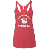 Why not me Women's Triblend Racerback Tank