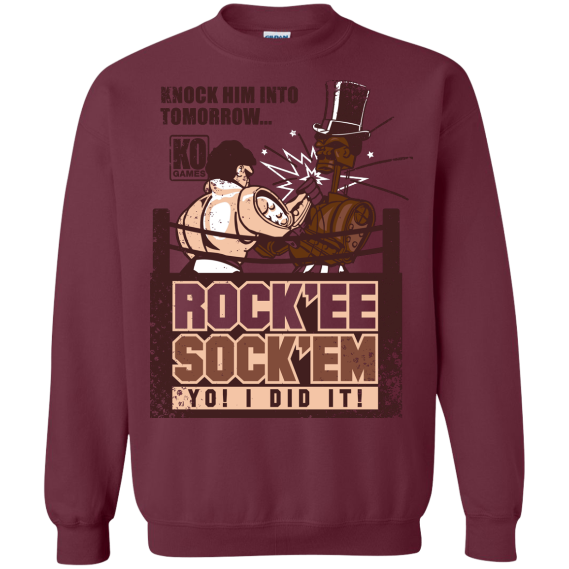Rockee Sockem Crewneck Sweatshirt