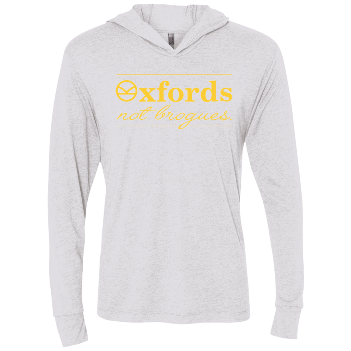 Oxfords Not Brogues Triblend Long Sleeve Hoodie Tee