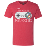Evolve Today! Play More SNES Men's Triblend T-Shirt