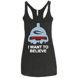 Believe in toasters Women's Triblend Racerback Tank