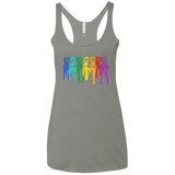 Rainbow Creeps Women's Triblend Racerback Tank